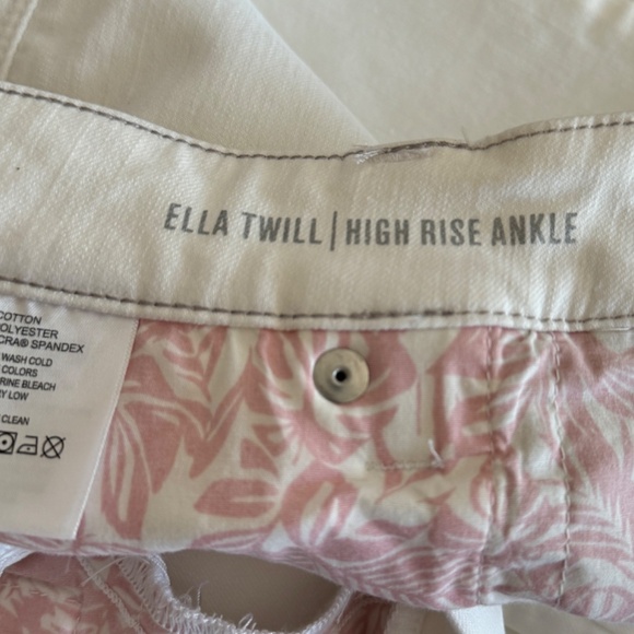 NWOT Tommy Bahama Ella Twill High-Rise White Ankle Jeans Size 4 - Picture 6 of 11